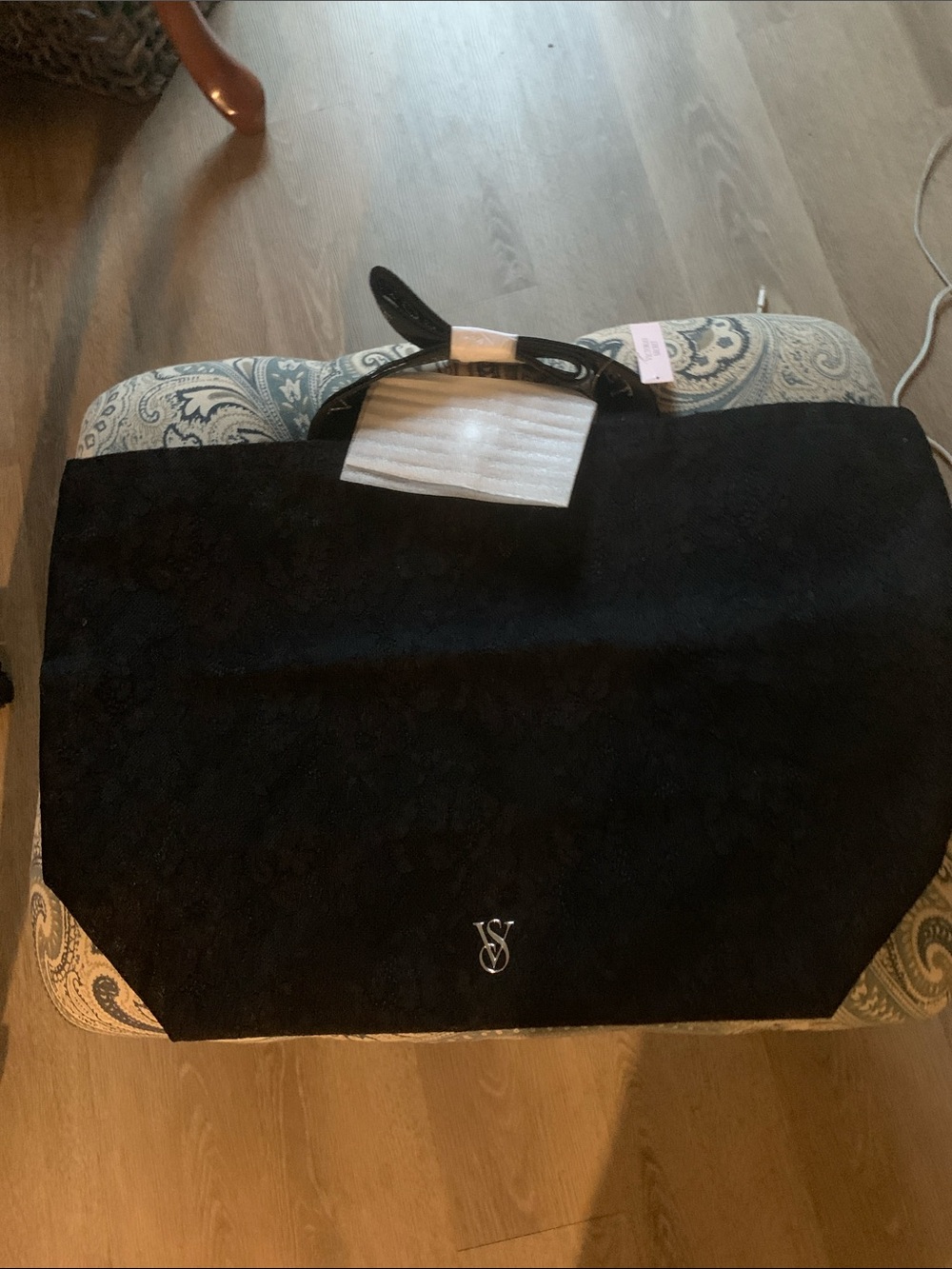 Victoria's Secret Black Logo-Trim Handbag Strap NWT